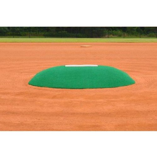 6 inch Portable Youth Game Practice Pitching Mound green far view