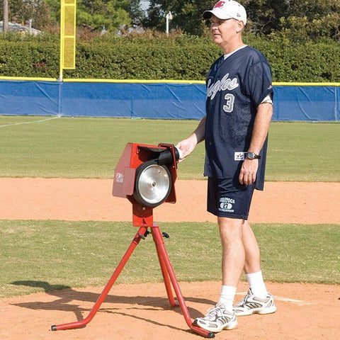 Bulldog Combination Pitching Machine For Baseball And Softball Baseball Legs