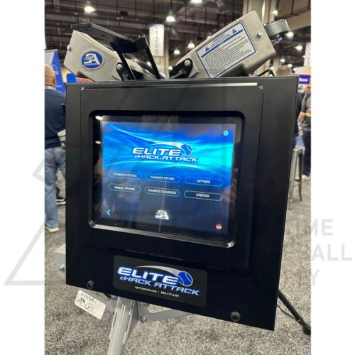 Elite e hack attack programmable pitching machine control screen