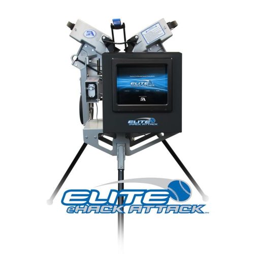 Elite e hack attack programmable pitching machine rear view