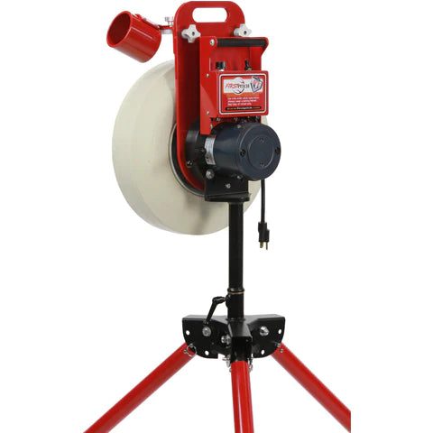 First Pitch Ace Pitching Machine For Baseball And Softball Rear View