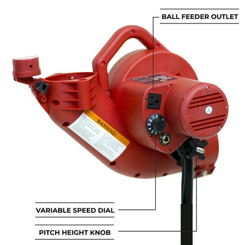 Heater Sports BaseHit Baseball Pitching Machine side parts