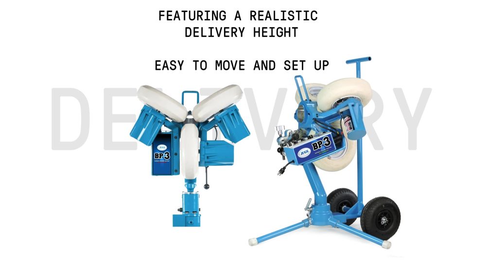 Jugs BP®3 Pitching Machine for Baseball or Softball Banner