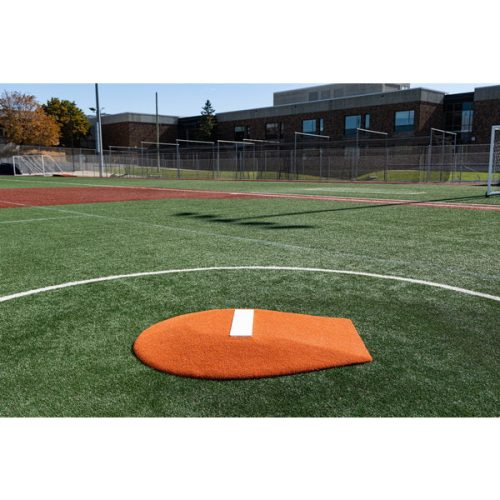 PortoLite 6 inch Stride Off Portable Youth Pitching Mound For Baseball Clay side view