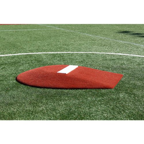 PortoLite 6 inch Stride Off Portable Youth Pitching Mound For Baseball red side view