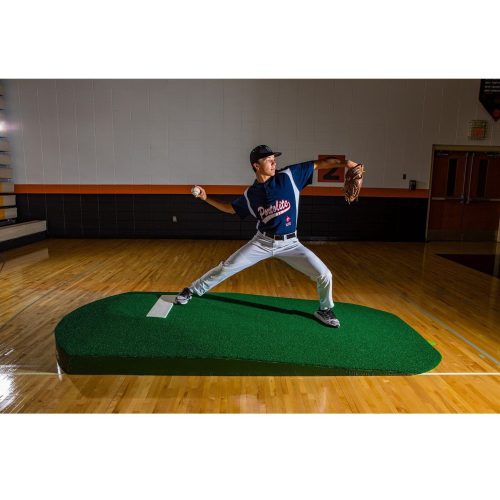 Portolite 10 inch Portable Practice Pitching Mound green indoor use