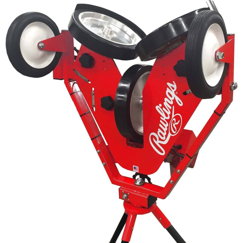 Rawlings Pro Line 3 Wheel Pitching Machine closeup view