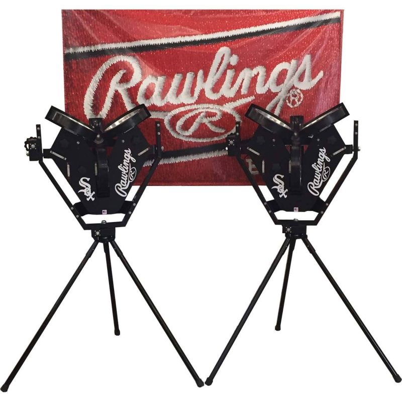 Rawlings Pro Line 3 Wheel Pitching Machine white