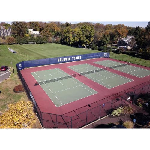 custom windscreen for sports fencing baldwin school