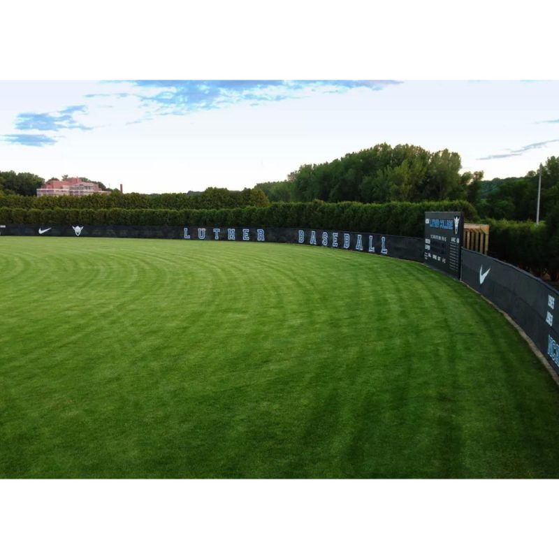 custom windscreen for sports fencing luther baseball