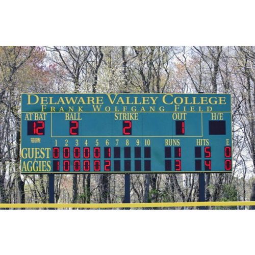 full size electronic scoreboard for baseball and softball 3328 delaware valley college