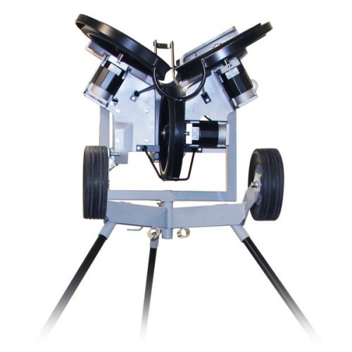 hack attack baseball pitching machine front close up view