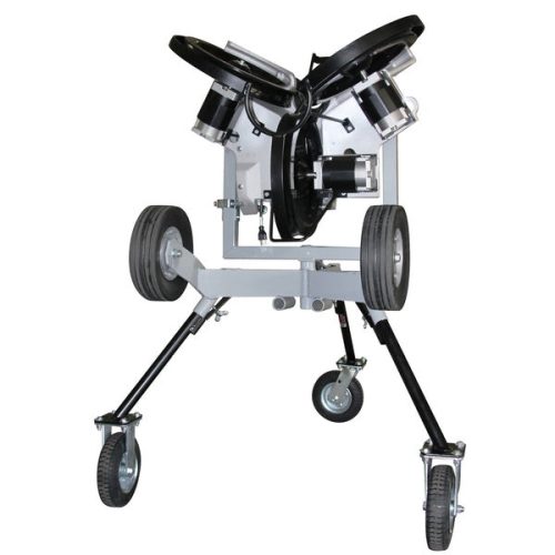 hack attack softball pitching machine with fungo front