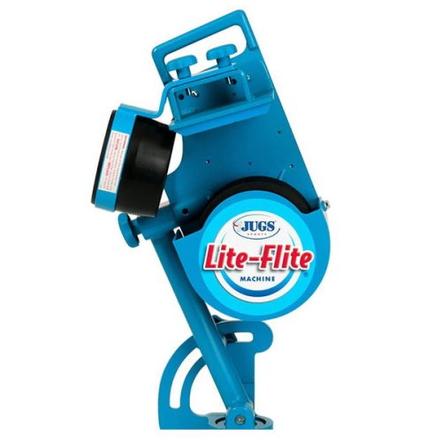 jugs lite flite baseball softball combo pitching machine side view