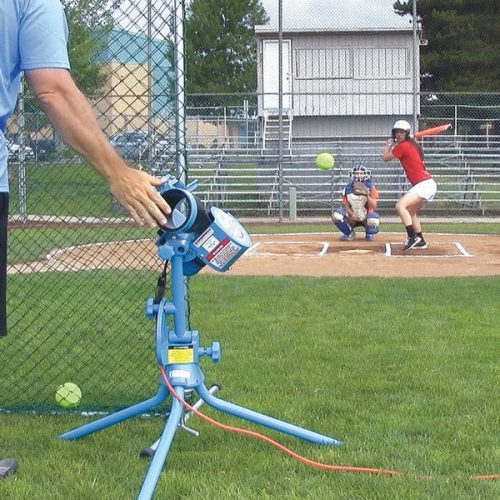 jugs lite flite baseball softball combo pitching machine used in practice