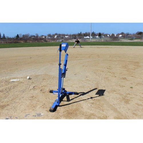 louisville slugger blue flame pitching machine upm45 on the field