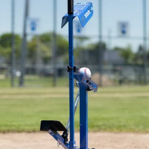 louisville slugger blue flame pro pitching machine rear view