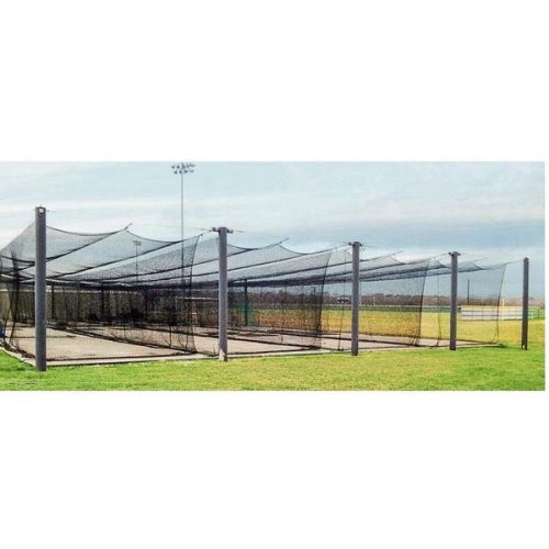 mastodon commercial batting cage system outdoor multiple set up