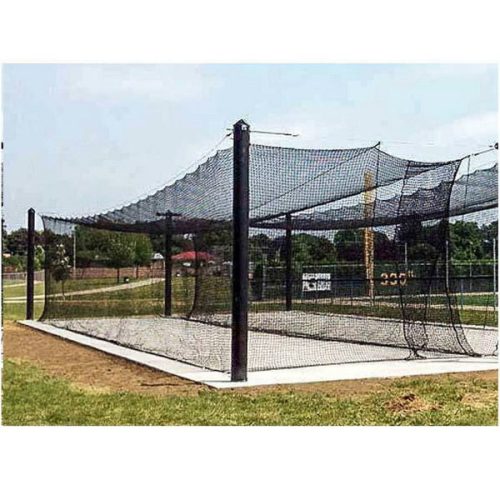 mastodon commercial batting cage system outdoor side view