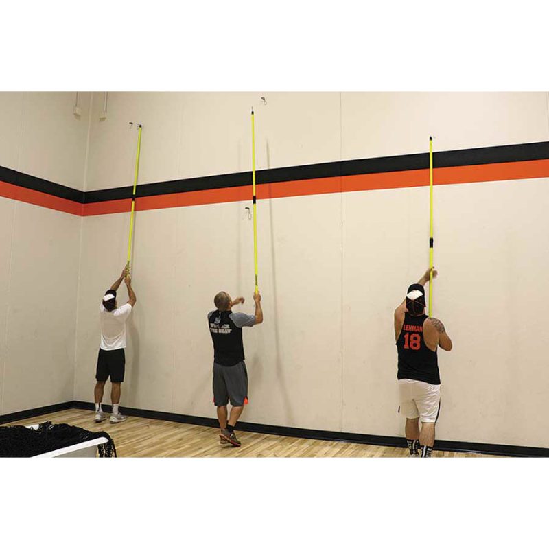 phantom tensioned indoor batting cage connect reach poles