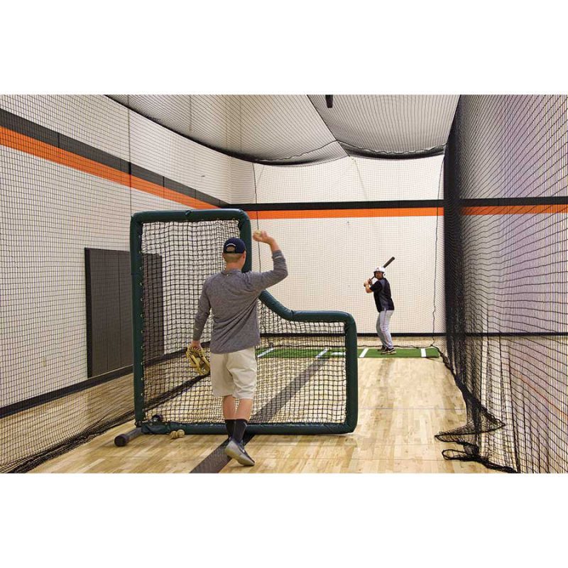 phantom tensioned indoor batting cage in use