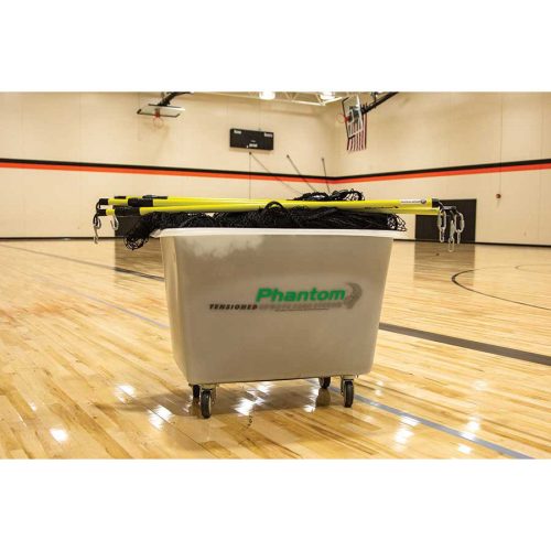 phantom tensioned indoor batting cage storage cart