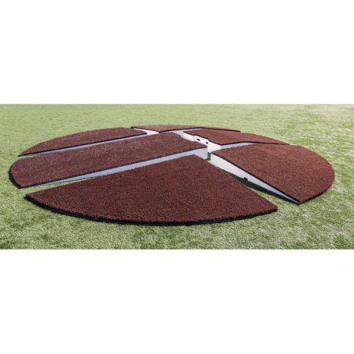 pitch pro 1810 full size portable pitching mound side view