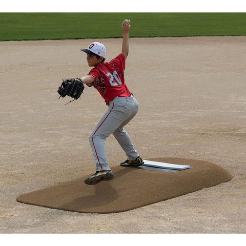 Pitch Pro 486 6" Portable Pitching Mound for Baseball With Player