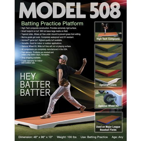 Pitch Pro 508 Batting Practice Pitching Platform Information Sheet