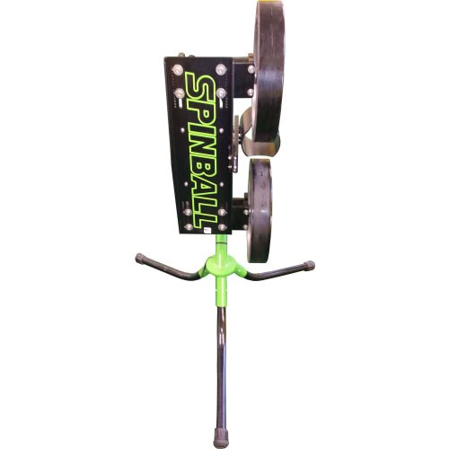 Spinball 2 wheel pitching machine for softball top view