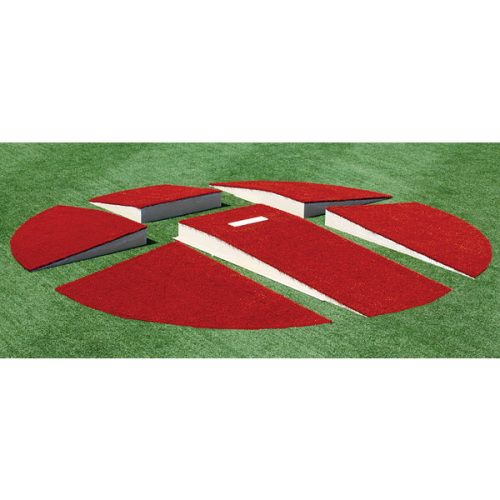 the adult mound 10 inch full size portable pitching mound disassembled